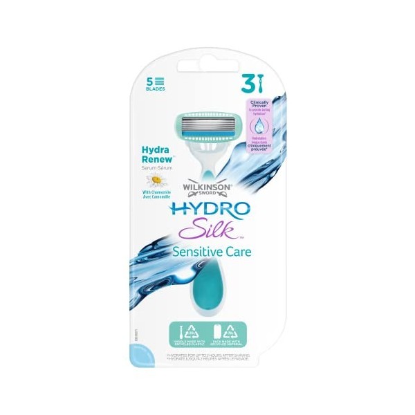 Wilkinson - Hydro Silk - Rasoirs jetables féminins - Pack de 3