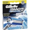 Gillette de rechange des lames de rasoir pour homme. 4 lames