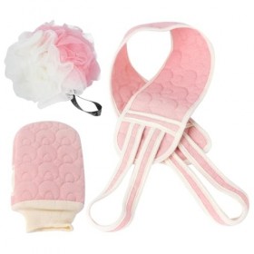 FRCOLOR 1 jeu de boules de bain pour femme - Accessoires de bain - Pour la douche - Gant exfoliant - Gants exfoliants pour le