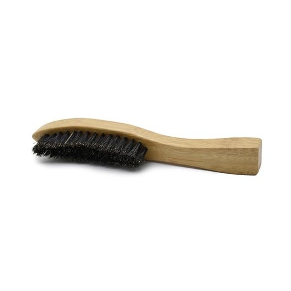 minkissy Lot de 3 brosses à barbe - Outils de rasage pour homme - Poils de sanglier - Pinceaux à moustache - Brosses de rasag