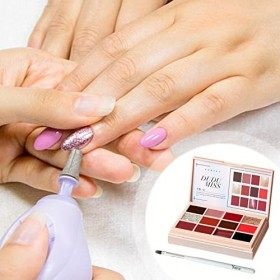 Ruilonghai Vernis à Ongles en Gel Solide, Palette de Gel pour Ongles 12 Couleurs Gel de Couleur dart dongle, Portable Facil