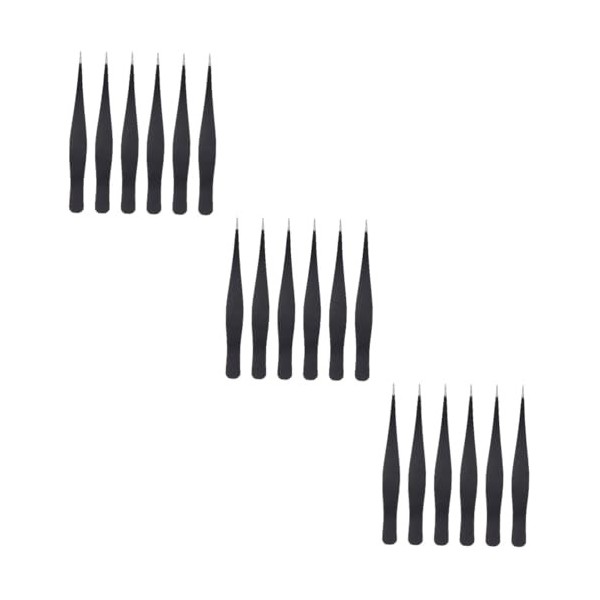 FRCOLOR 6 Pièces Pince À Épiler Pince À Cils Kit De Cosmétologie Kit De Mise En Forme Des Sourcils Pince À Greffer Profession