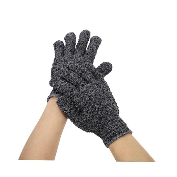 minkissy 3 Paires De Gants De Bain Luffa Gants De Gommage Gant Exfoliant Nettoyage En Profondeur Masseur En Polyester