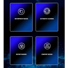 FOLOSAFENAR Mini Tondeuse à Barbe électrique, Affichage Numérique Intelligent, Mini Tondeuse à Barbe, Coupe Rapide et Précise