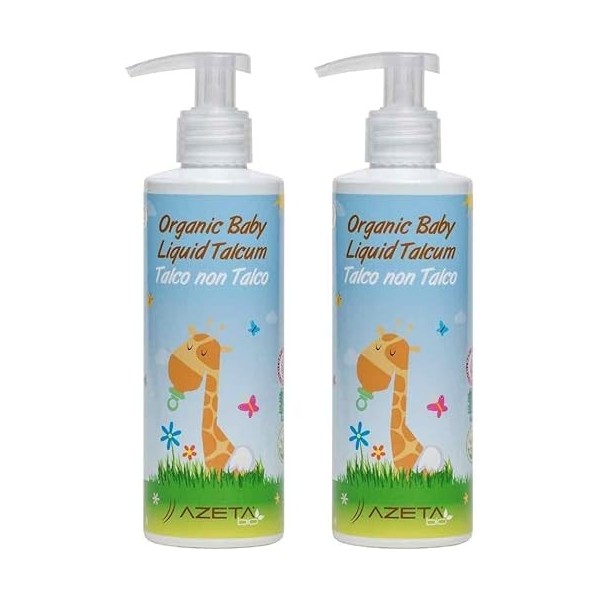 Organic Baby Liquid Talcum - AZETAbio - 200 ml