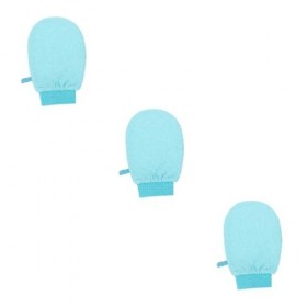 FOMIYES 3 Pièces Gants De Bain Gant Exfoliant Gants De Douche De Bain Gant Gants De Luffa Exfoliant Éponge De Luffa Naturelle