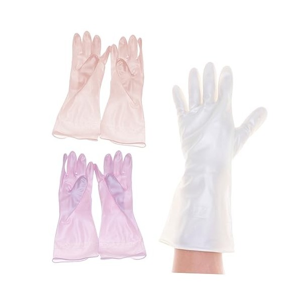 SOLUSTRE 3 Paires De Gants De Sécurité Pour La Préparation Des Aliments Gants De Nettoyage De La Vaisselle Gants De Lavage Im