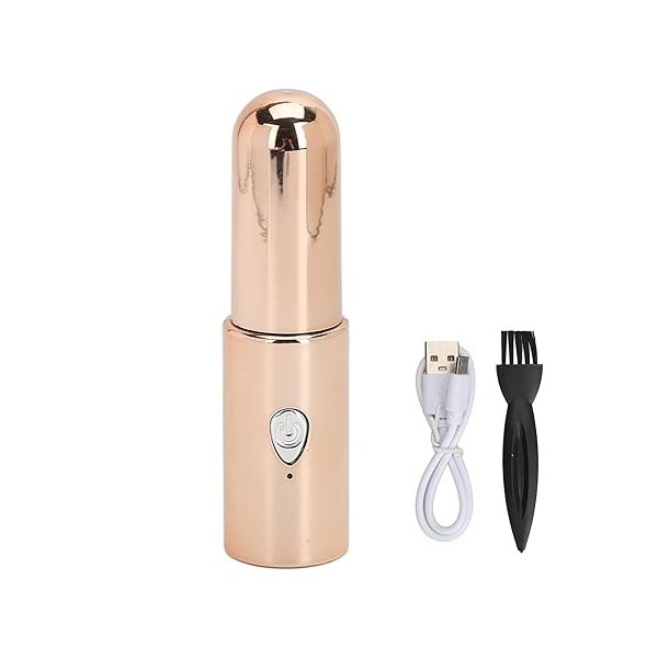 Mini Tondeuse à Poils De Nez Portable, Appareil De Nettoyage du Nez Rechargeable, Sûr Et Sec, Confortable Avec Brosse De Nett