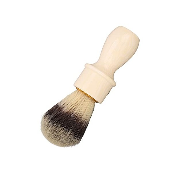 Blaireau de Rasage pour Hommes, Brosse Moussante pour Barbe à Cheveux Doux avec Fibres Synthétiques, Poils Doux et Légers, Mo