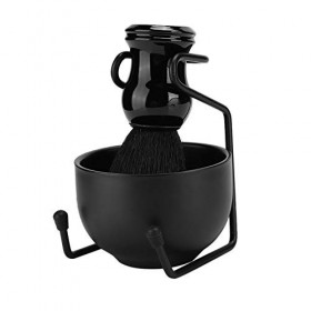 Ensemble de Blaireaux de Rasage, Support Professionnel pour Outils de Rasage de Barbe pour Hommes, Ensemble de Bols à Savon p