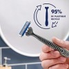 Gillette Sensor3 Recycled Rasoir Jetable X8, Pour Homme, À 3 Lames, Manche Composé De 95% De Plastique Recyclé