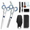 Kit de Ciseaux de Coupe de Cheveux, Ensemble de Ciseaux de Coiffure 10 Pièces, Kit de Ciseaux de Coupe de Cheveux Professionn