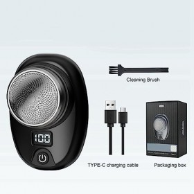 Jandra Mini Rasoir éLectrique de Voyage éLectrique pour, Taille de Poche, Lavable, Rechargeable, Portable, Indolore, Rasoir é