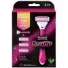 Kit promotionnel de 3 lames de rasoir Wilkinson Sword Quattro for women + 1 manche gratuit