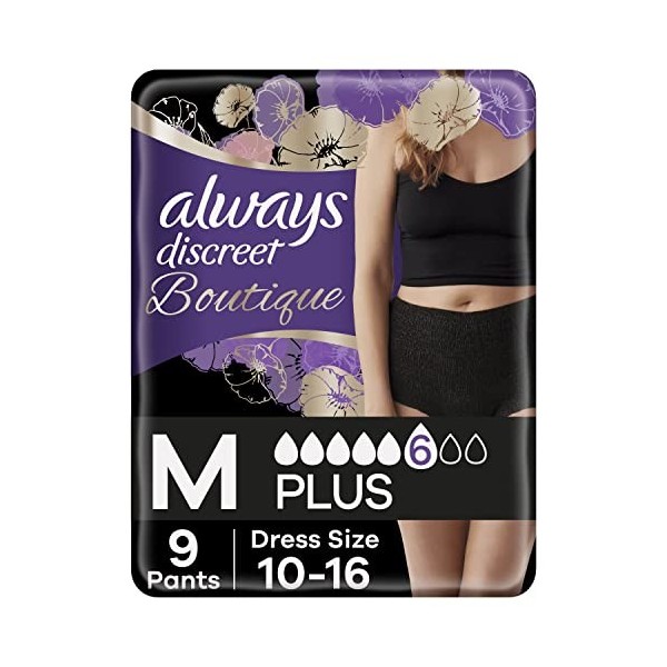 Always Discreet Boutique Pants Plus Medium Noir