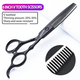 SHARONDS Ciseaux professionnels de coupe de cheveux 440 C pour salon de coiffure