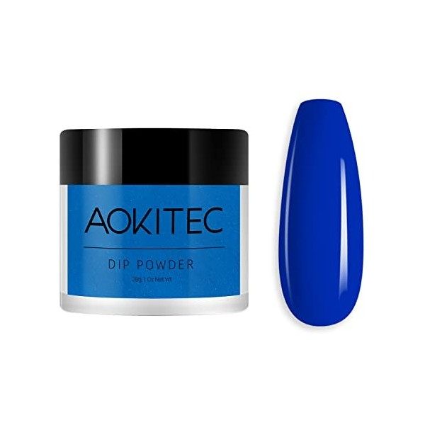 Aokitec Poudre à Ongles Classique Couleur Blanche, Poudre dOngles Professionnel Nail Art Décoration dOngles Débutant,Manucu