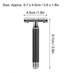 Rasoirs pour Homme, Lavable and Manuel Rasoir de Sécurité, pour Homme Safety Razor pour Visage et Corps, Tondeuse à Barbe Dom
