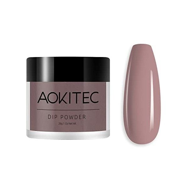 Aokitec Poudre à Ongles Classique Couleur Blanche, Poudre dOngles Professionnel Nail Art Décoration dOngles Débutant,Manucu