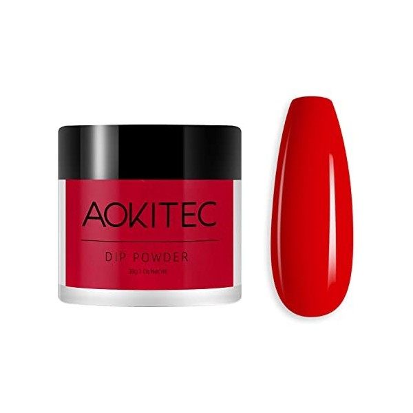 Aokitec Poudre à Ongles Classique Couleur Blanche, Poudre dOngles Professionnel Nail Art Décoration dOngles Débutant,Manucu