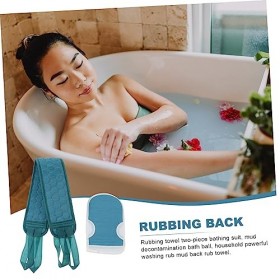 FRCOLOR 6 Pièces Gants De Serviette De Bain Gants De Gommage Gants De Gommage Du Corps Pour Le Nettoyage Douche Gants De Bain