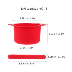 Beavorty Bols Chauffe-Cire En Silicone 2 Pièces Chauffe-Cire En Silicone Doublure Chauffe-Cire Épilation Bol En Silicone Pot 