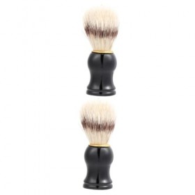 minkissy Lot de 2 brosses de rasage pour le visage, la crème de rasage, la crème de rasage, les hommes, les brosses de rasage
