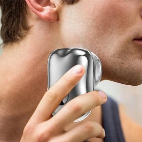 Rasoir électrique pour hommes - Mini rasoirs électriques - Rasoir rechargeable charge facile, cadeau danniversaire de mini r