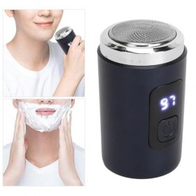 Tondeuse à Barbe électrique, Mini Tondeuse électrique en Alliage avec Brosse Propre, Portable, Coupe en Douceur pour la Sorti