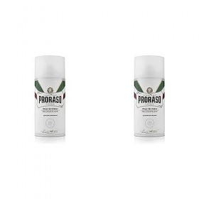 Proraso Mousse à Raser pour Peaux Sensibles 300 ml Lot de 2 