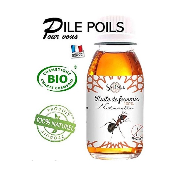 Huile De Fourmi contre la repousse des poils bio Certifié 60 ml