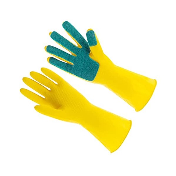 SOLUSTRE 1 Paire De Gants En Latex Gants De Cuisine Gants De Jardinage Gants De Ménage Gants Résistants À LHuile Gants De Ta