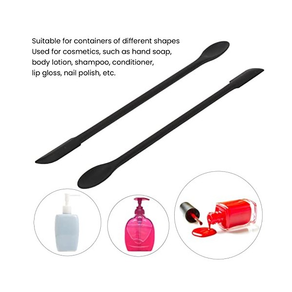 Mini Spatule en Silicone, Grattoir de Maquillage Monobloc à Double extrémité Couture Facile à Nettoyer pour Shampoing