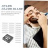 POPETPOP 100 Pièces Lame De Rasoir Rasoirs À Barbe Pour Hommes Vieux Lames Enduites De Platine Coupe-Barbier Lame De Rasoir À