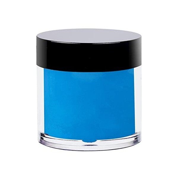 C-LARSS Poudre de trempage pour ongles - 10 ml - Facile à appliquer - Poudre de sculpture fluorescente - Bleu