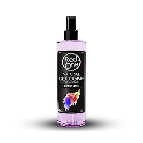 Redone Après-Rasage Vaporisateur deau de Cologne naturelle Thunderbolt 400ml | Coiffeur Cologne | Parfum durable | Eau de Co