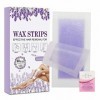 40Pcs Body Wax Strips Hair Removal for Women,wax strips for hair removal with lavender scent,Bandes de Cire Épilation du Corp