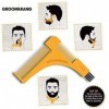 Groomarang - Peigne & Pochoir pour le rasage - traceurs de contours pour barbe