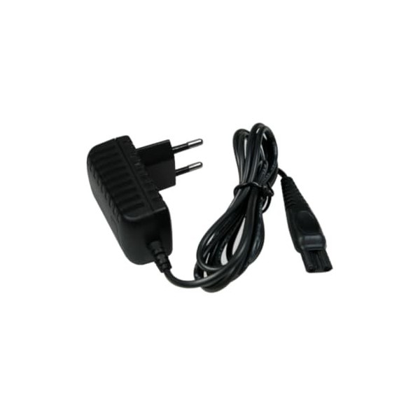 TradeShop Compatible avec chargeur et câble de charge 15 V Philips QC5126 QC5130 QC5132 QC5135 QC5315 QC5330 QC5335 QC5339 QC