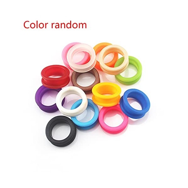 YYCFB Lot de 50 anneaux de doigts en silicone pour chaque paire de ciseaux - Pour couper les cheveux - Accessoires de coiffur