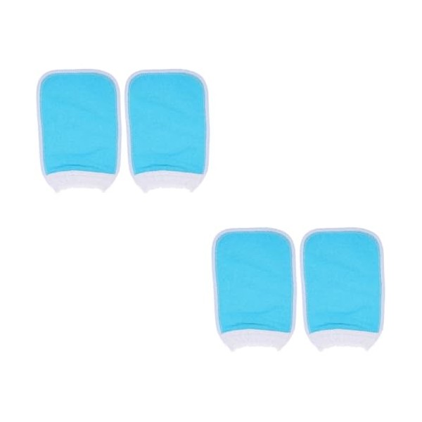 minkissy 4 Pièces Gants De Bain Serviettes De Nettoyage Pour Le Corps Gants De Douche Exfoliants Gants Exfoliants Pour Le Cor