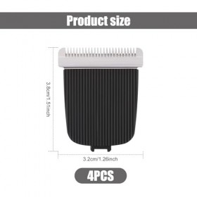 4pcs Lames de Rechange pour Manscaped, Outil Remplacement Lame Tondeuse Cheveux Pratique Encliqueter Lames Tondeuse Cheveux É