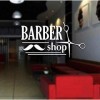 JWJQTLD Autocollant Mural Barber Shop Moustache Ciseaux Modèle Créatif Salon De Coiffure Vitrine Autocollant en Verre Adapté 