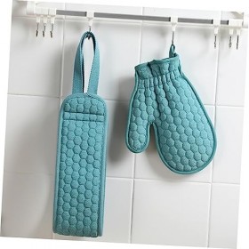 FRCOLOR Lot de 2 serviettes de massage pour le corps - Gants de gommage pour le corps - Gants de peau morte - Gants pour exfo
