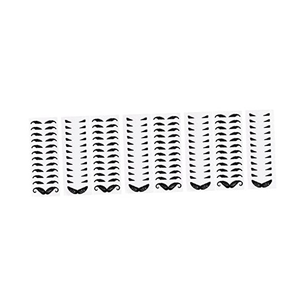 Healifty Outil DÉpilation Outil DÉpilation 48 Feuilles Cire Quotidienne Nez Barbe Kit De Moustache Autocollants Hommes Retr