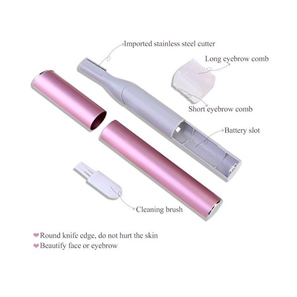 Mini tondeuse électrique portable NUOLUX pour femme, sourcils