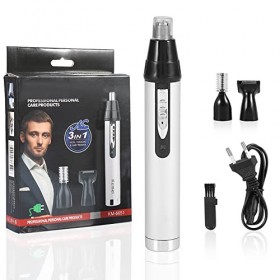 3 en 1 Rechargeable Mens épilation Nez Oreille Temple Tondeuse électrique Clipper Grooming Kit