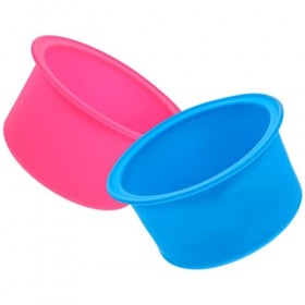 COHEALI 2 Pièces Silicone Cire Fondre Bol Chauffe-Cire Pot Intérieur Chauffe-Cire Remplacement Doublure Ronde Récipient De Fu