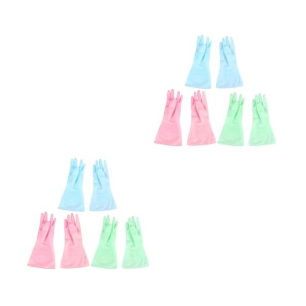 SOLUSTRE 3 Paires De Gants DAlimentation Pour Animaux De Compagnie Protège-Mains Pour La Vaisselle Gants De Nettoyage Sans L