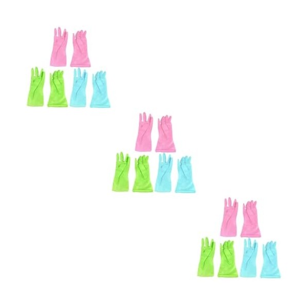 SOLUSTRE 3 Paires De Gants DAlimentation Pour Animaux De Compagnie Protège-Mains Pour La Vaisselle Gants De Nettoyage Sans L